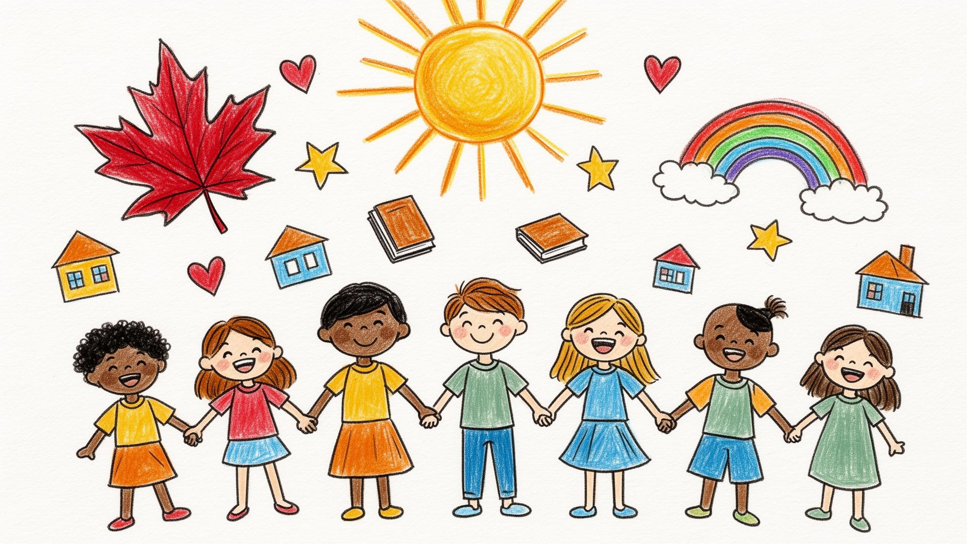 children holding hands